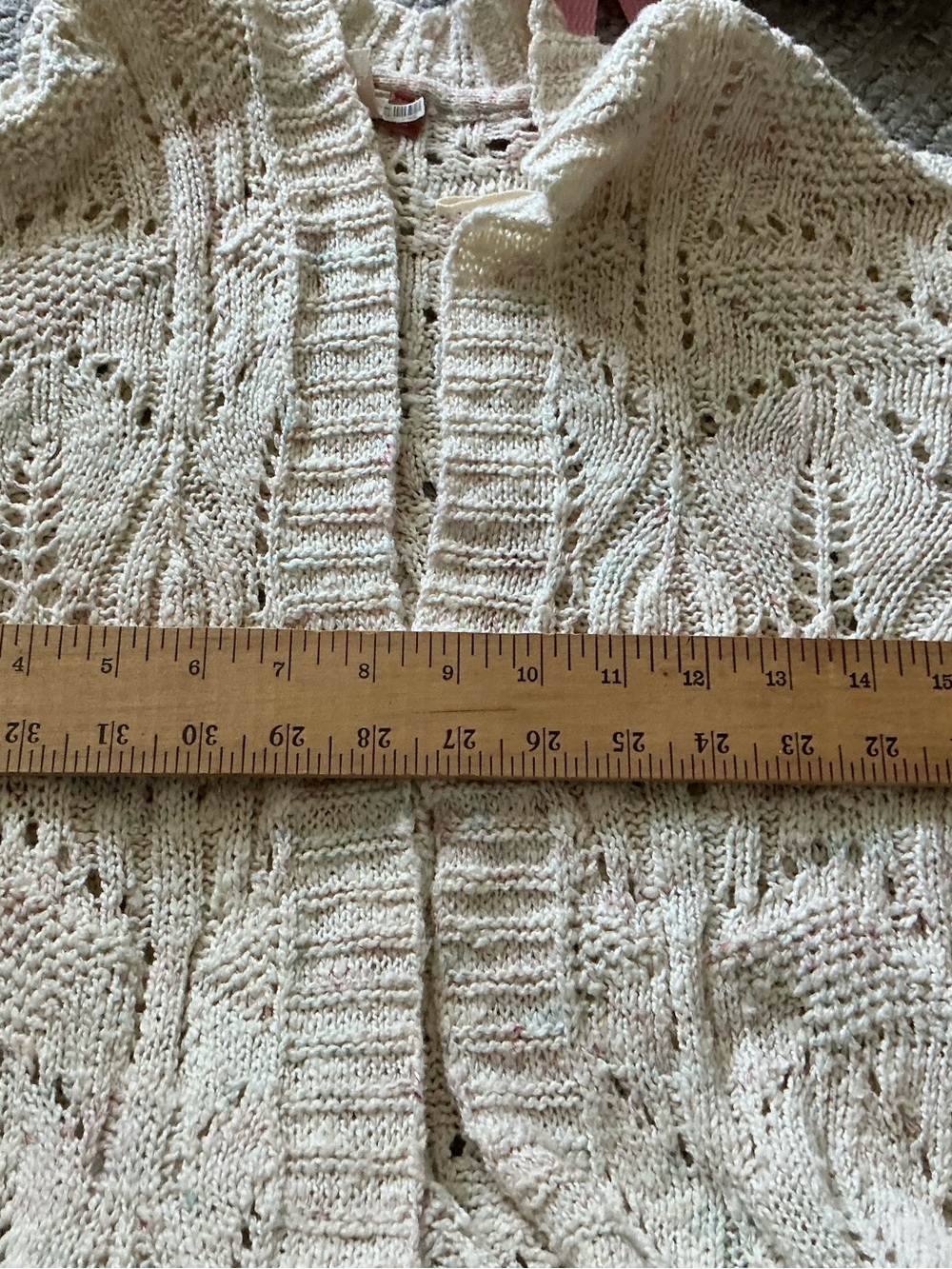 Pilcro Ivory Speckled Knit Boho Maxi Duster Cardigan XS - Picture 8 of 8